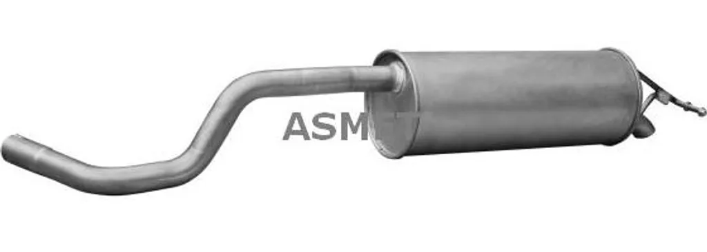 Silencieux Arrière Anticorrosion ASMET 21035 - Compatible OE 6Q7253609A