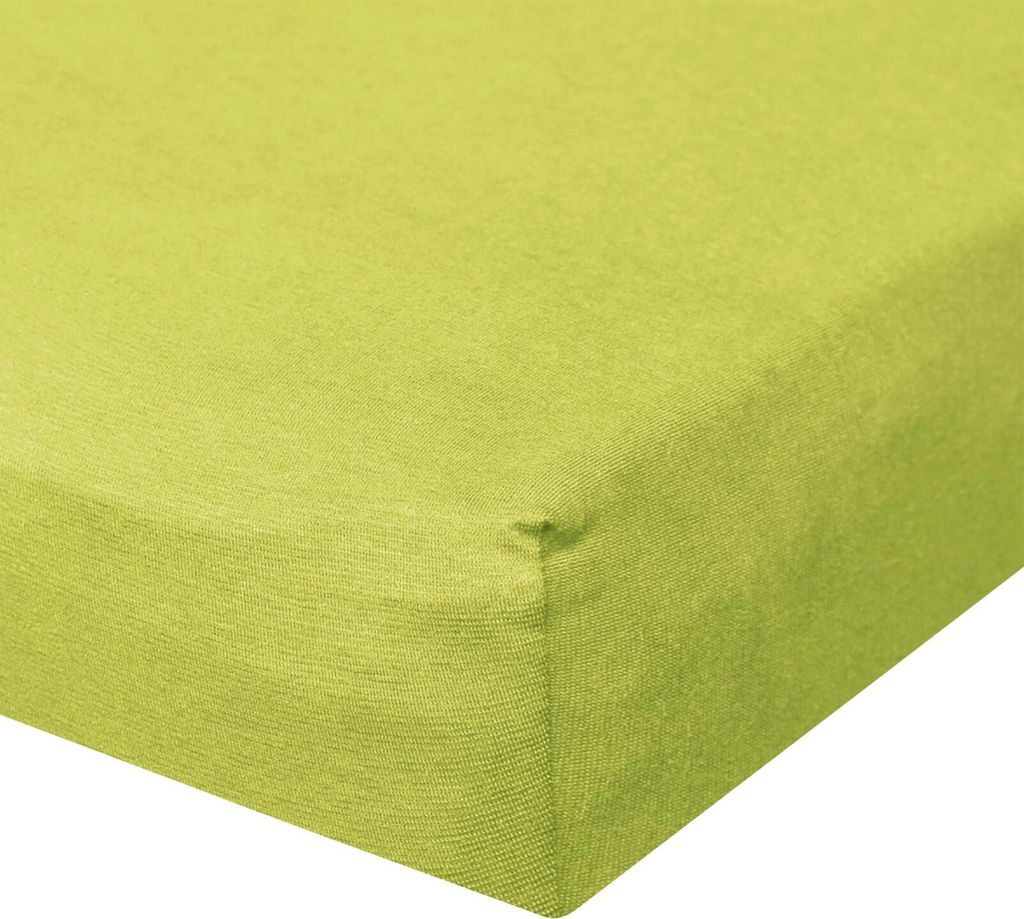 Bettwaren-Shop Jersey Spannbetttuch Ultra-Stretch 90x200 - 100x220 cm lind
