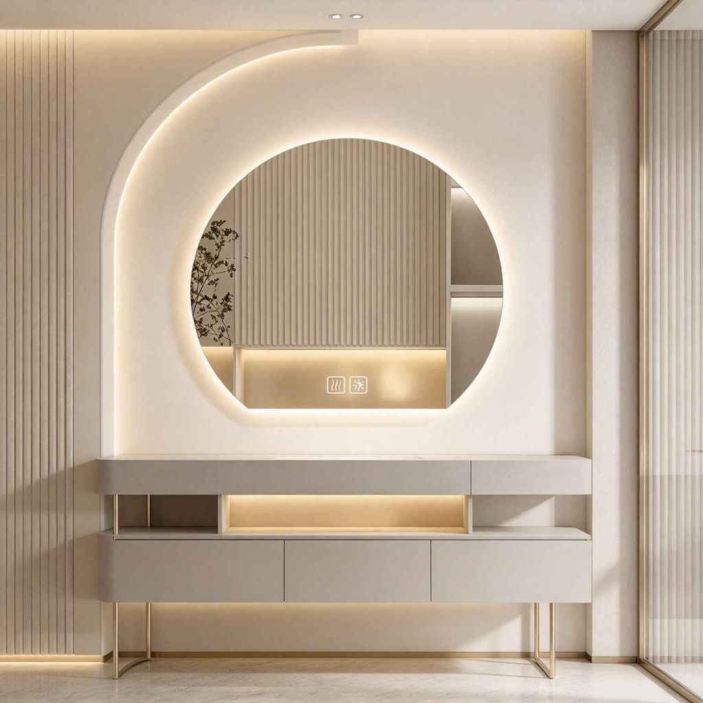 Specchio da bagno LED Zimilo con illuminazione, specchio Immagine del prodotto 