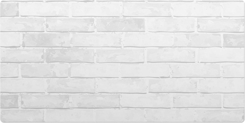 Retro-Ziegelmauer– Schreibtischunterlage – Schreibtisch Tischunterlage – 120x60 cm – Unterlage Groß Schreibtischmatte