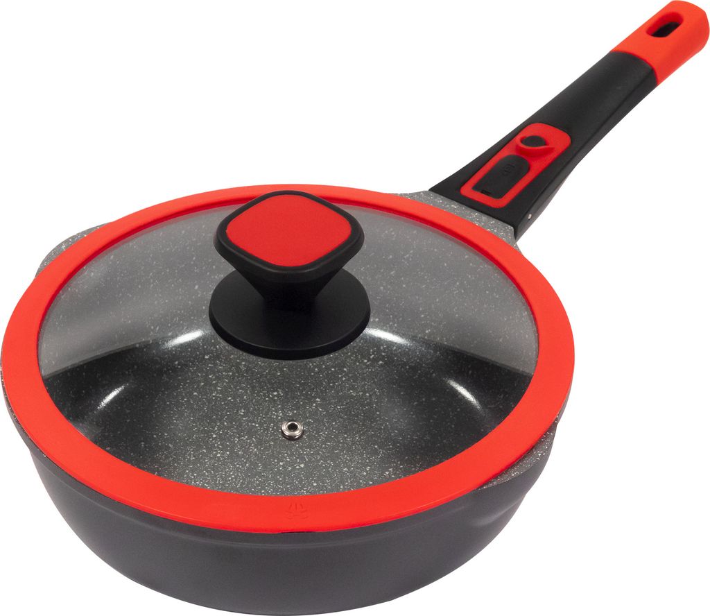 Ø24cm Bratpfanne ca. 7.5cm hoch KING® Click-Grip Aluguss Produktbild 