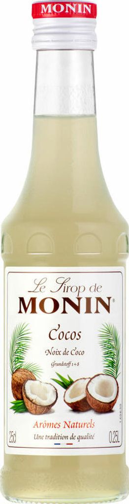 Monin Kaffee-Sirup Kokosnuss (250ml Flasche) Produktbild 