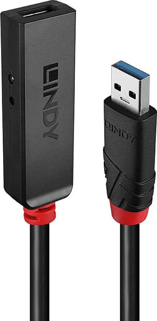 Extension USB 3.0 Slim 3m LINDY - Idéal pour Webcam et Disque Dur Externe