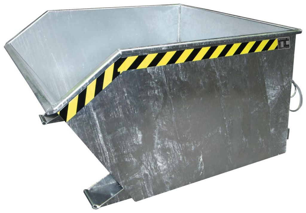 Bauer Südlohn Kippbehälter GU 1000 l B1280xT1640xH780 mm vzk Tragkraft 1500kg