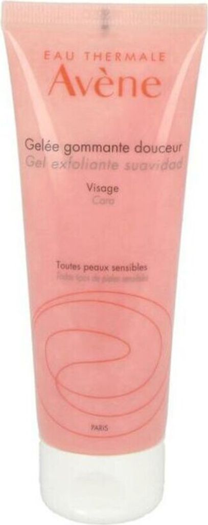 A pink tube of Avène skincare product.
