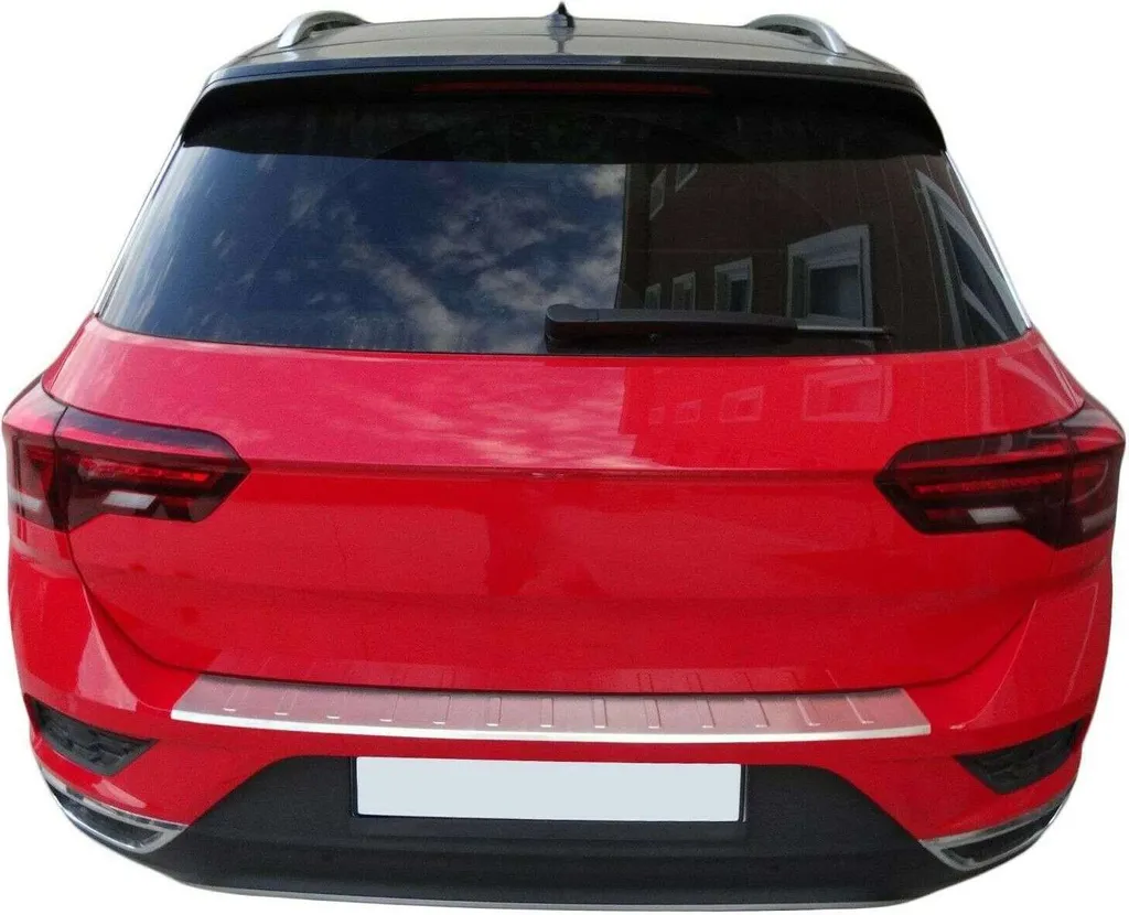 Protection Pare-Chocs Inox Mat pour VW T-Roc A11 après 2017 avec Rebord