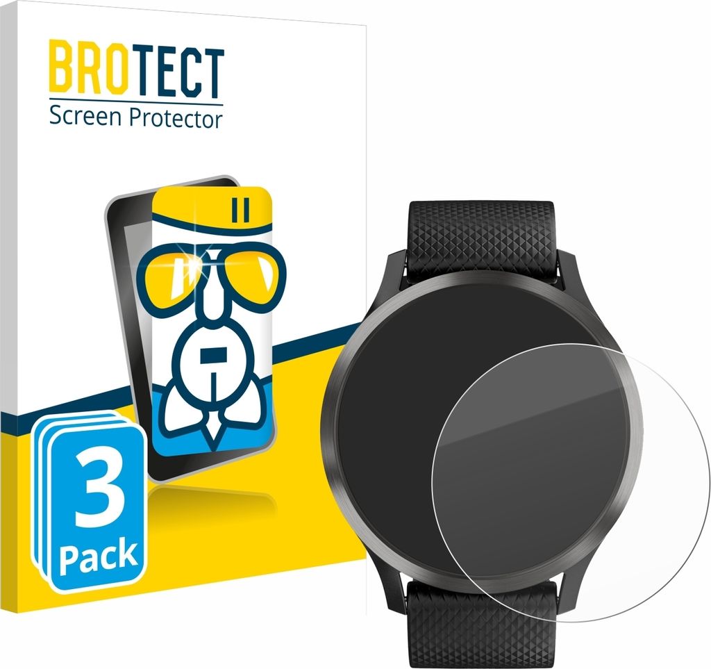 3x BROTECT Schutzglas für Garmin vivomove HR Schutzfolie Produktbild 