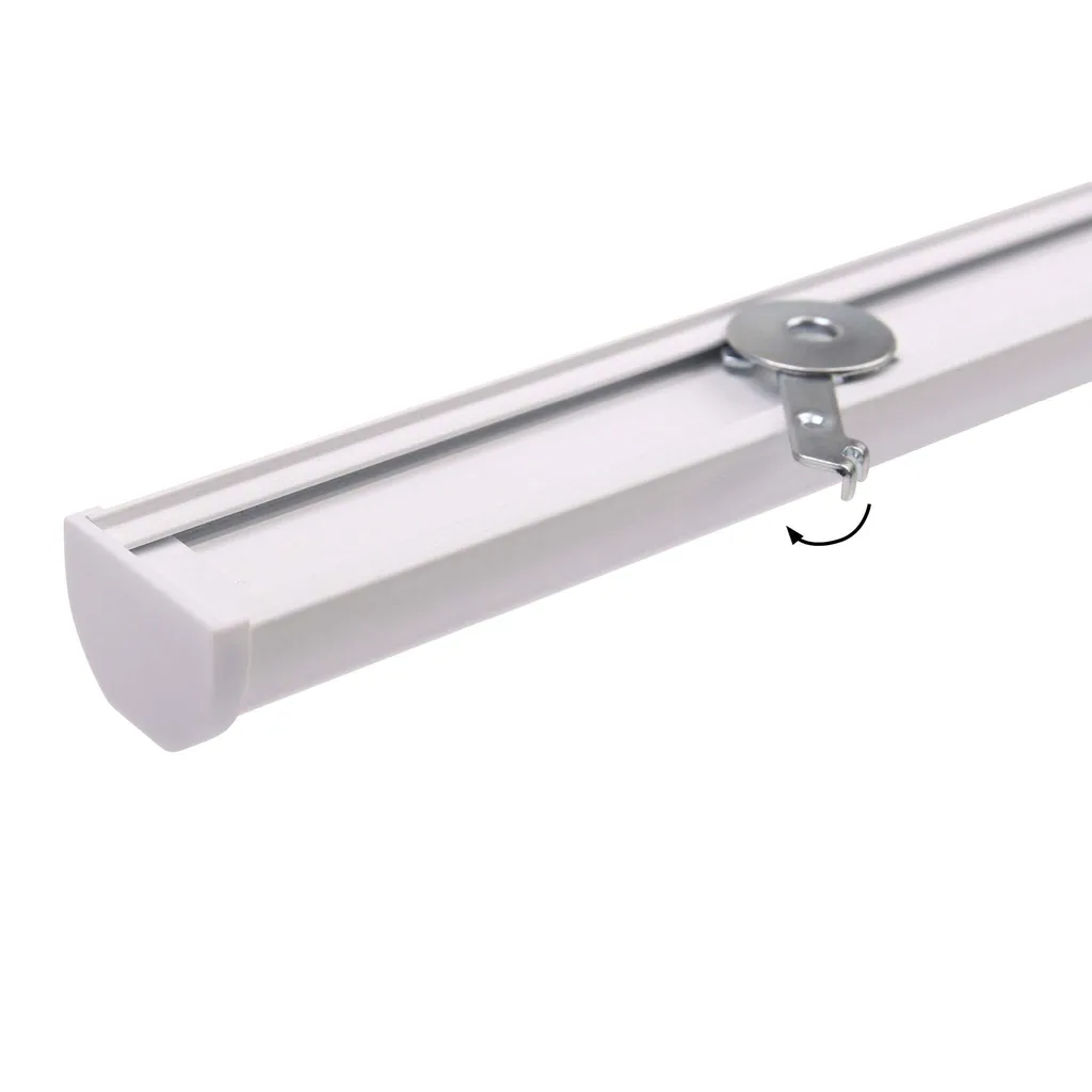 Binario Tenda Alluminio Bianco 100cm | Robusto e Professionale - 4