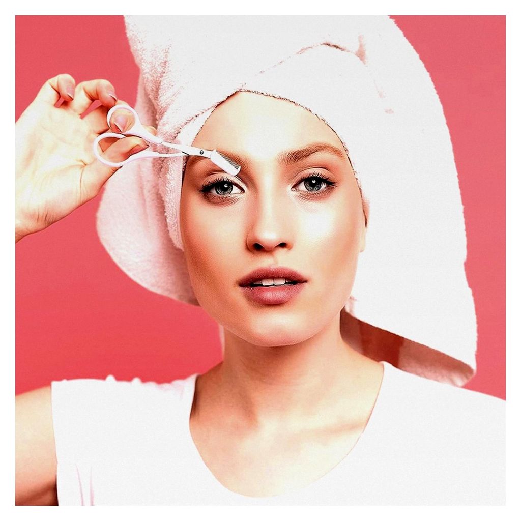 Augenbrauenform-Schere und Pinzette-Set, Augenbrauenschere mit Kamm, Präzisions Augenbrauentrimmer für Augenbrauen und Wimpern für Frauen und M...