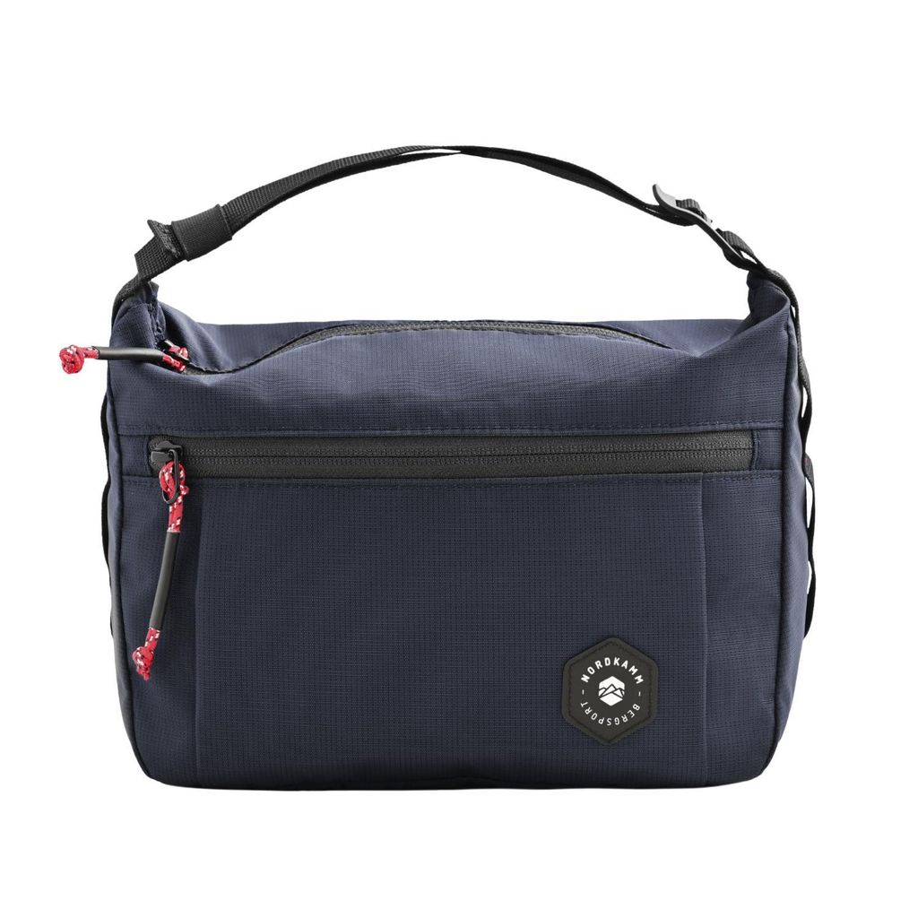 NORDKAMM Chalkbag für Klettern, Bouldern mit großer Öffnung, robust, blau