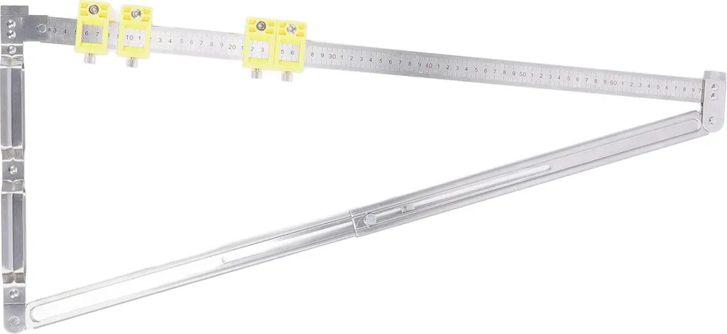 Guide de mesure extensible 2 en 1 avec connecteur intégré pour bois - 9