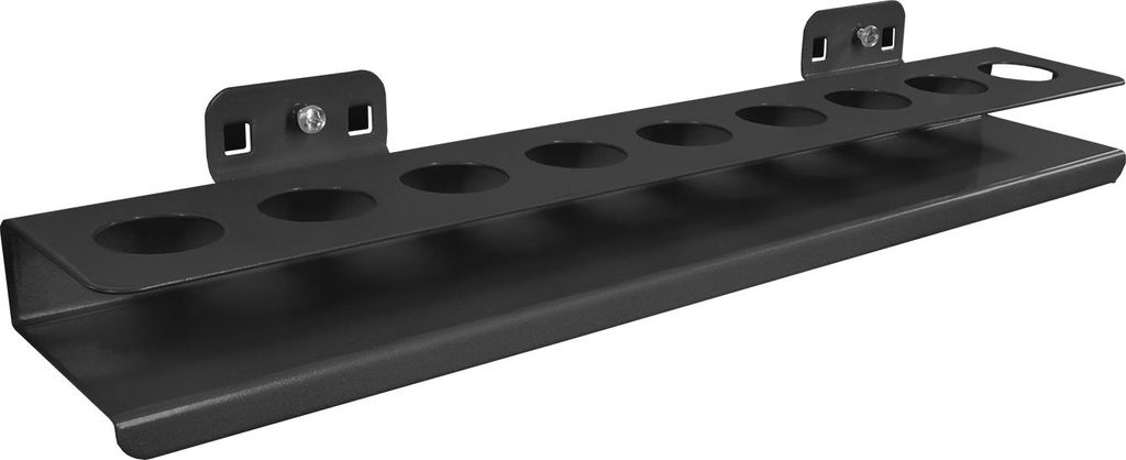 Nusshalter-Ablage mit 9 Löchern, B 390 x H 30 mm