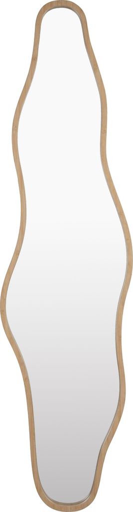 Housecraft Living Zem Spiegel/ Wandspiegel Organische Form 150x40 cm Bambusholz