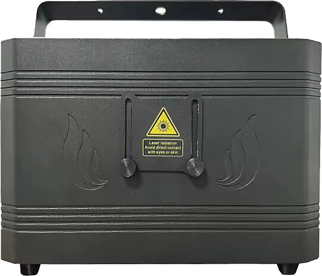 Projecteur laser noir connecté Bluetooth, couleurs réglables, prise EU