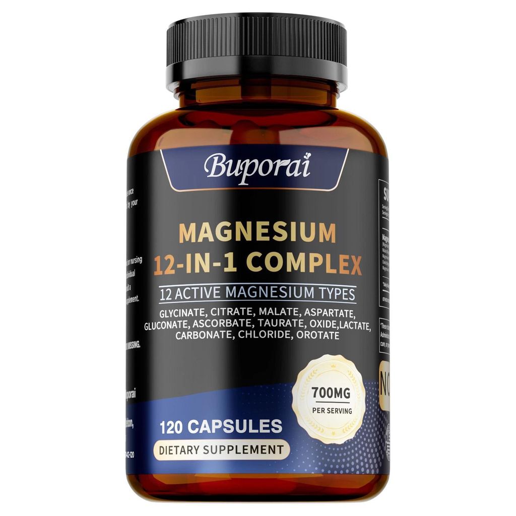 Magnesio 12 in 1 Complex 700 mg (120 capsule) Integratore Immagine del prodotto 