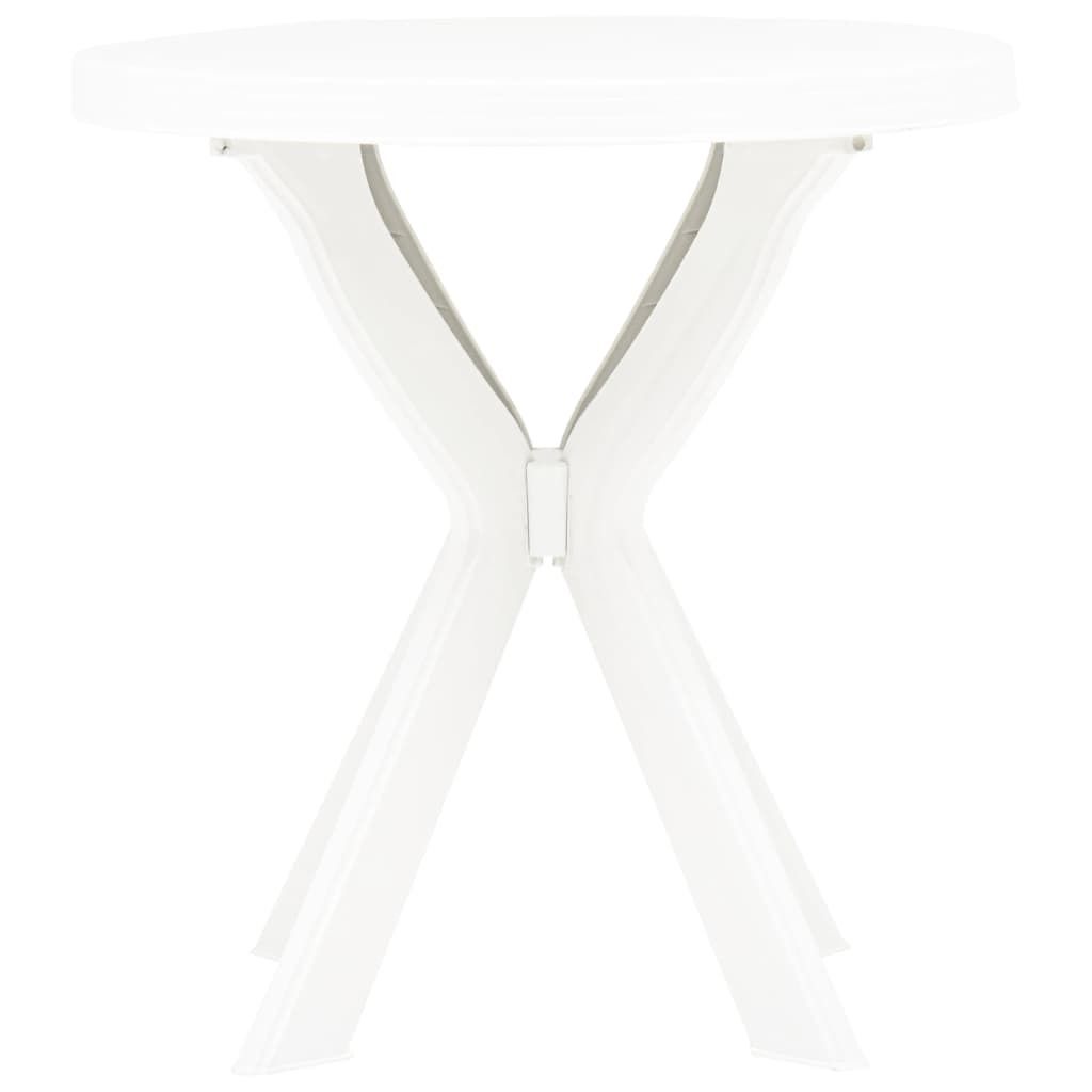 "Winterschlussverkauf "Esstisch/Outdoor Tisch - Bistrotisch - moderne Design - Balkontisch - Weiß Ø70 cm Kunststoff NeuMöbel 2975082