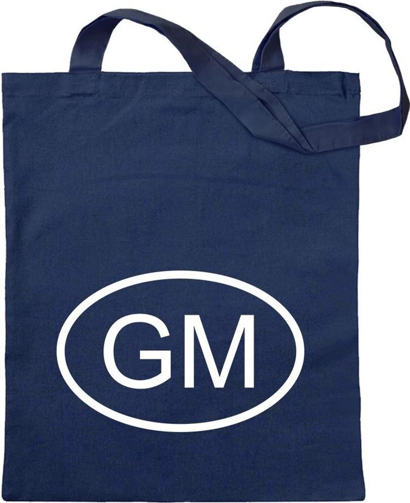 Kiwistar - Baumwolltasche - dunkelblau - Gambia GM - Turnbeutel Fun Rucksack Sport Beutel Gymsack Ziehgurt