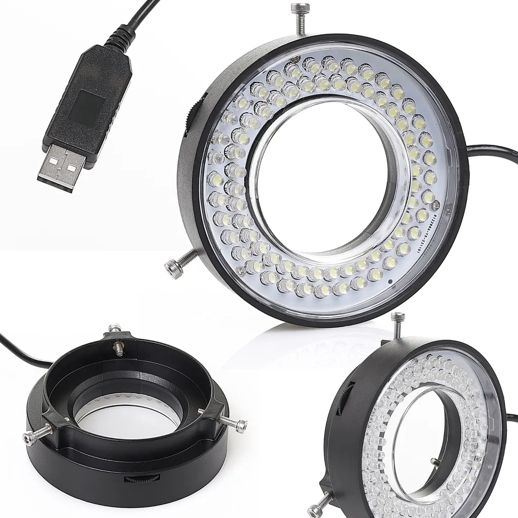 Anneau lumineux LED pour microscope Techrebal avec variateur d'intensité