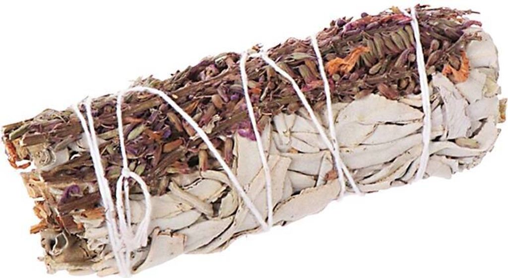 1x Weißer Salbei + Lavendel 10cm 4" Smudge Sticks Räucherbündel 30g 6728