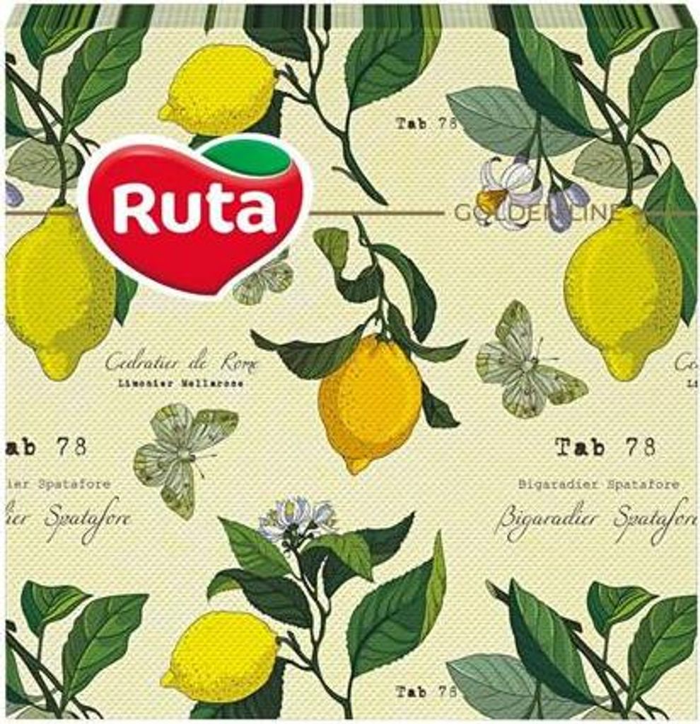 Servietten "Küche", 2-lagig, 1/4-Faltung, 33 x 33 cm, 20 Stück, RUTA N0281