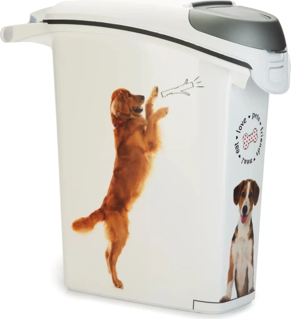 Contenitore Ermetico Curver 23L per Cani - Mantieni il Cibo Fresco 10kg