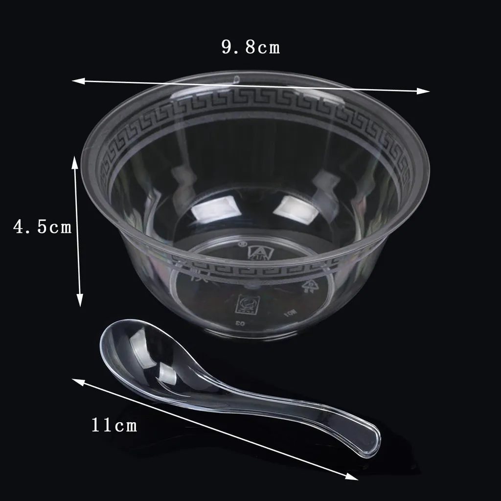 80 Bicchieri Dessert Plastica Dura 210ML | Coppe Buffet Professionali - 2