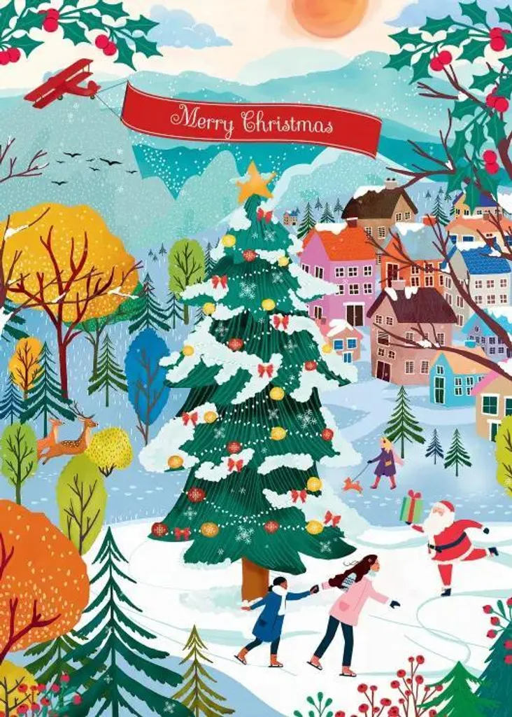Puzzle 500 pièces de Noël - Jeu de détente hivernal pour adultes