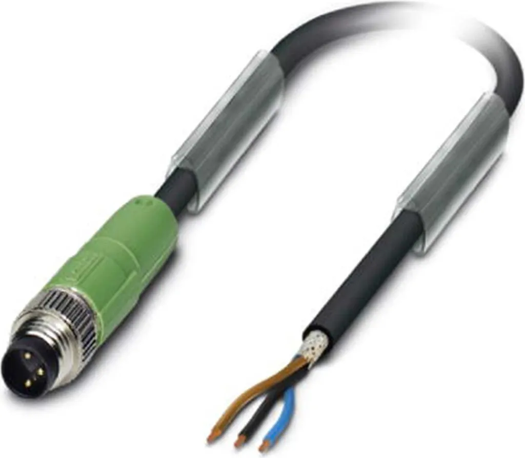 Cavo M8 Schermato 3 Poli 3m PUR - Ideale per Robot e Automazione