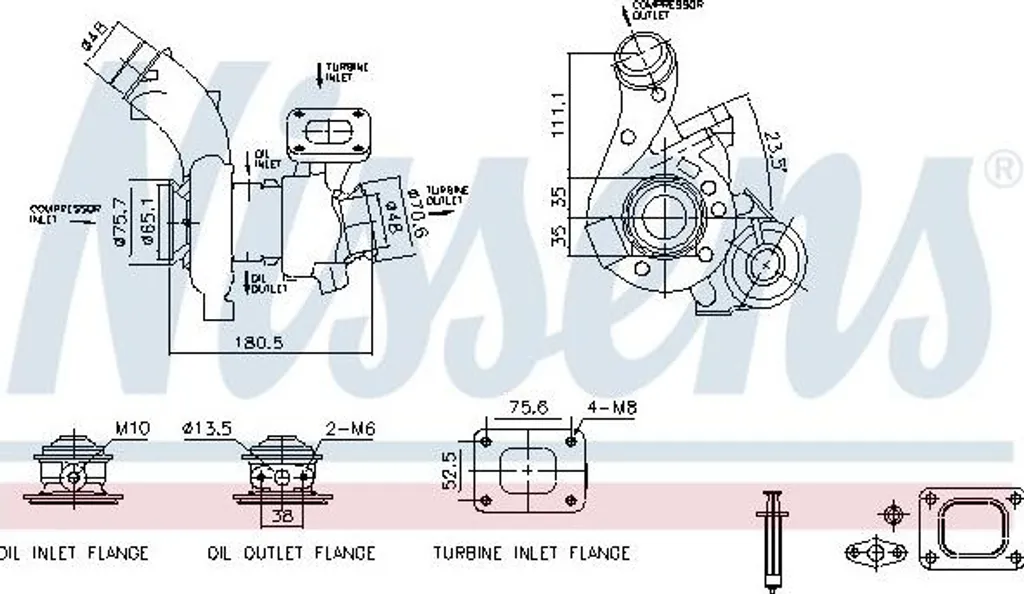 Turbocompresseur pour Moteur Fiat Ducato 2.3D 130 - Pièce Mécanique Neuve