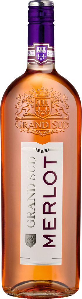 Grand Sud Merlot Rosé trocken | 12,5 % vol | 1,0 l Produktbild 