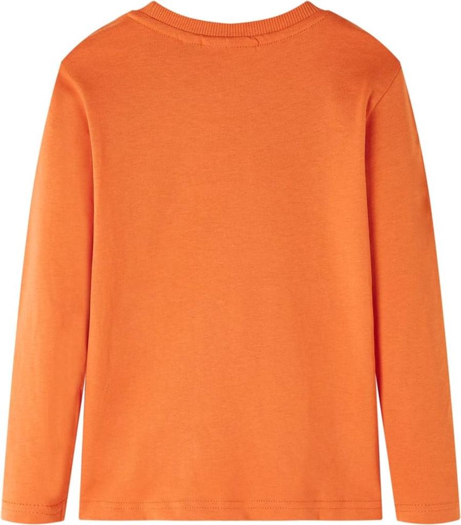 vidaXL Kinder-Langarmshirt Dunkelorange 104 Produktbild 