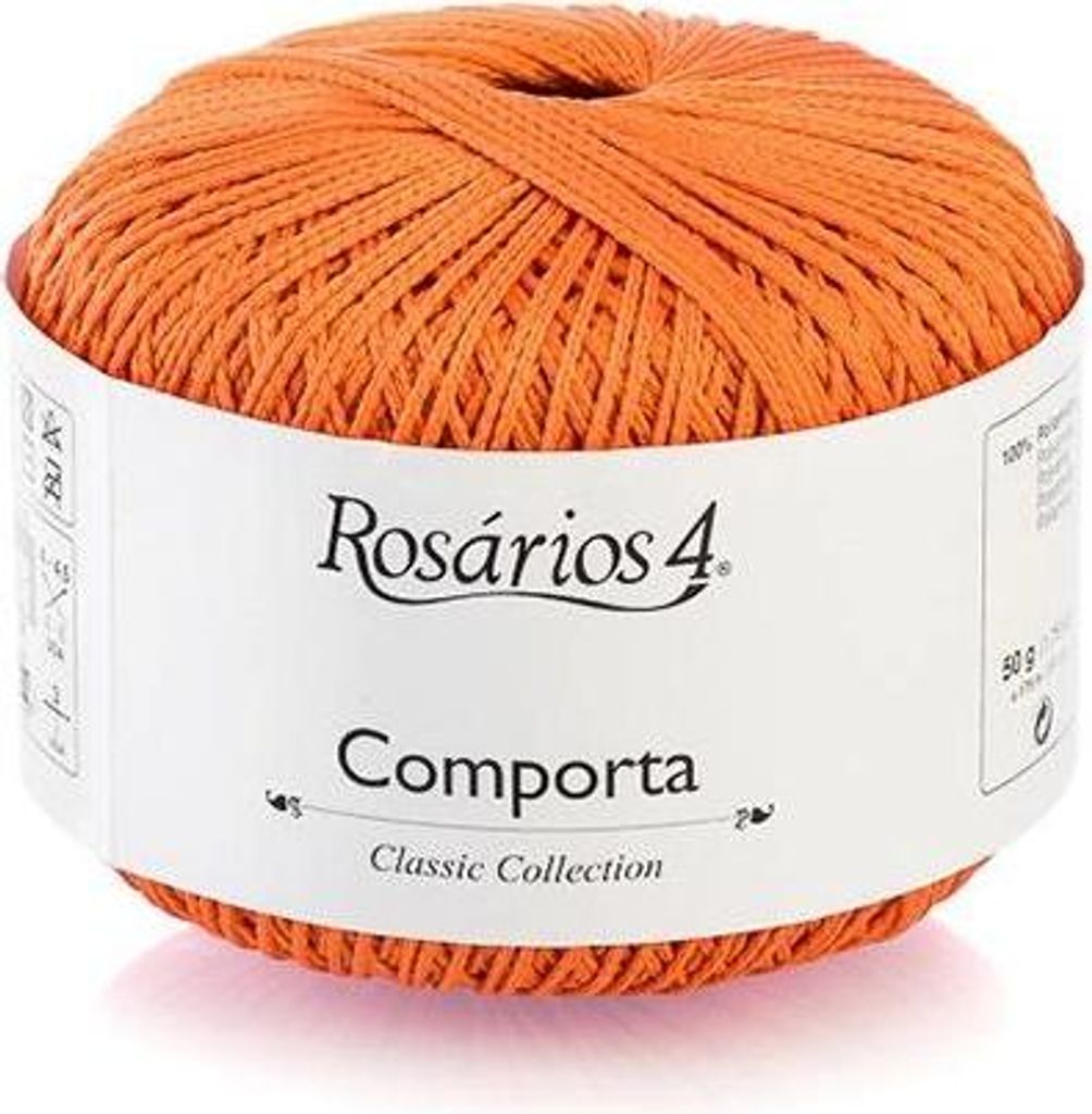 Rosarios 4 Comporta Wolle 07 Salmao Orange 50g - Weiches Garn für Bademode & Accessoires