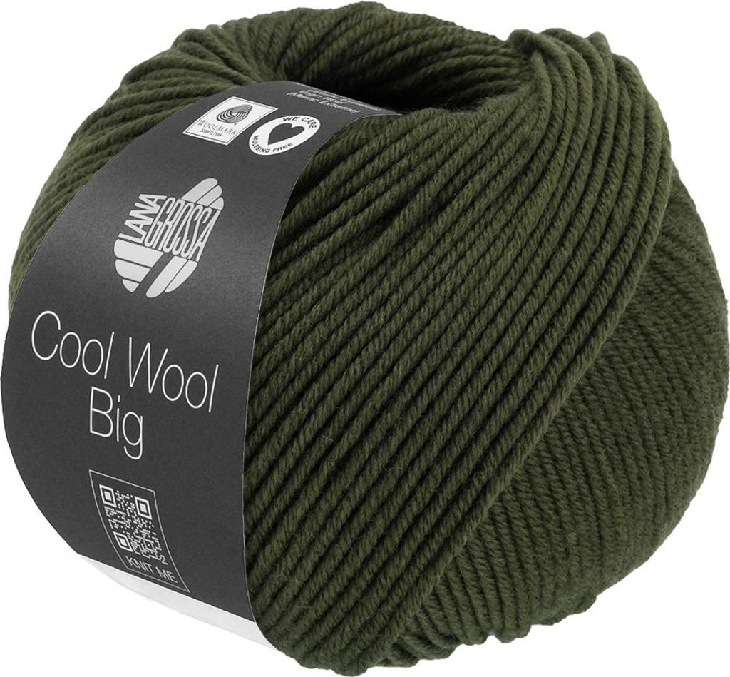 Lana Grossa - Cool Wool Big Melange 1695 lodengrün meliert