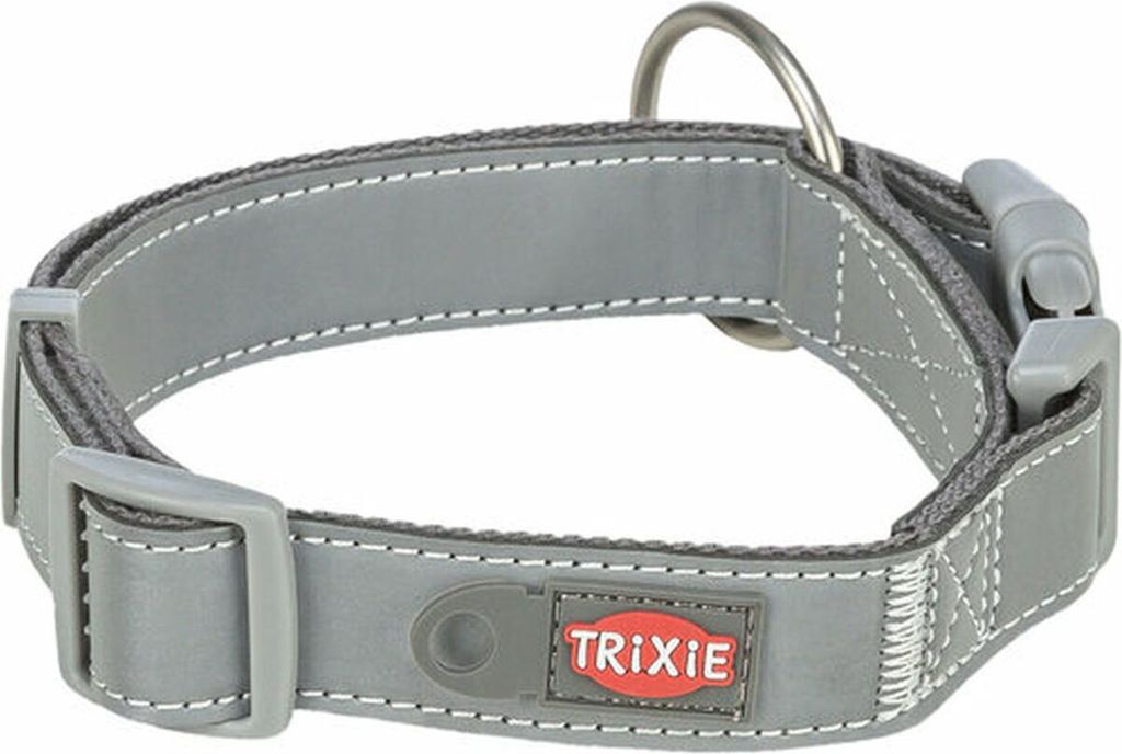 Hundehalsband Trixie Premium Reflect Graphit M/L