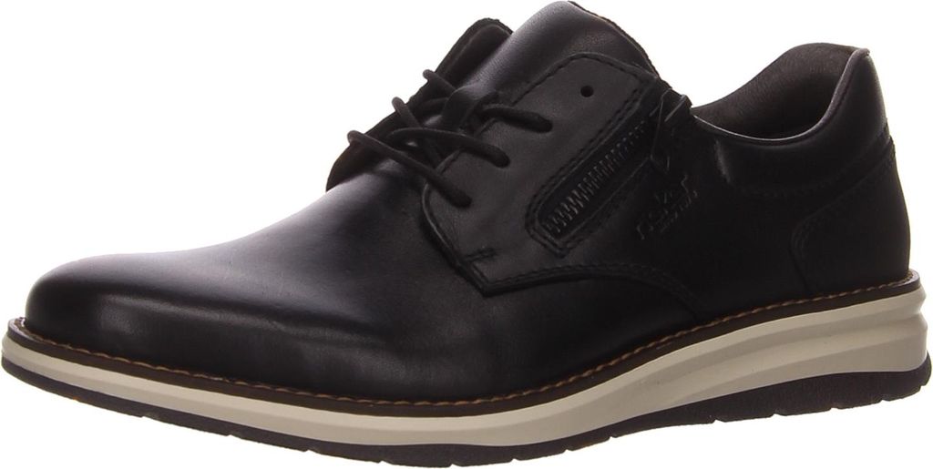 Rieker Schnürhalbschuhe bequem in schwarz, Gr. 44