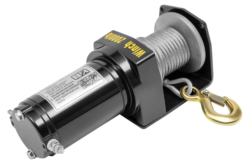 Treuil électrique 900 kg IP67 noir : fini les efforts de traction manuels