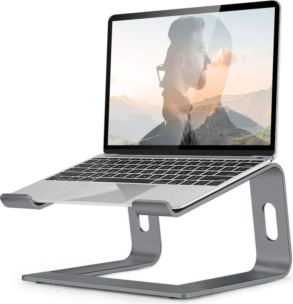 Laptop Ständer,Notebook Ständer für MacBook Pro/Air HP, MateBook, Lenovo alle 10"17" Notebooks (Grau)