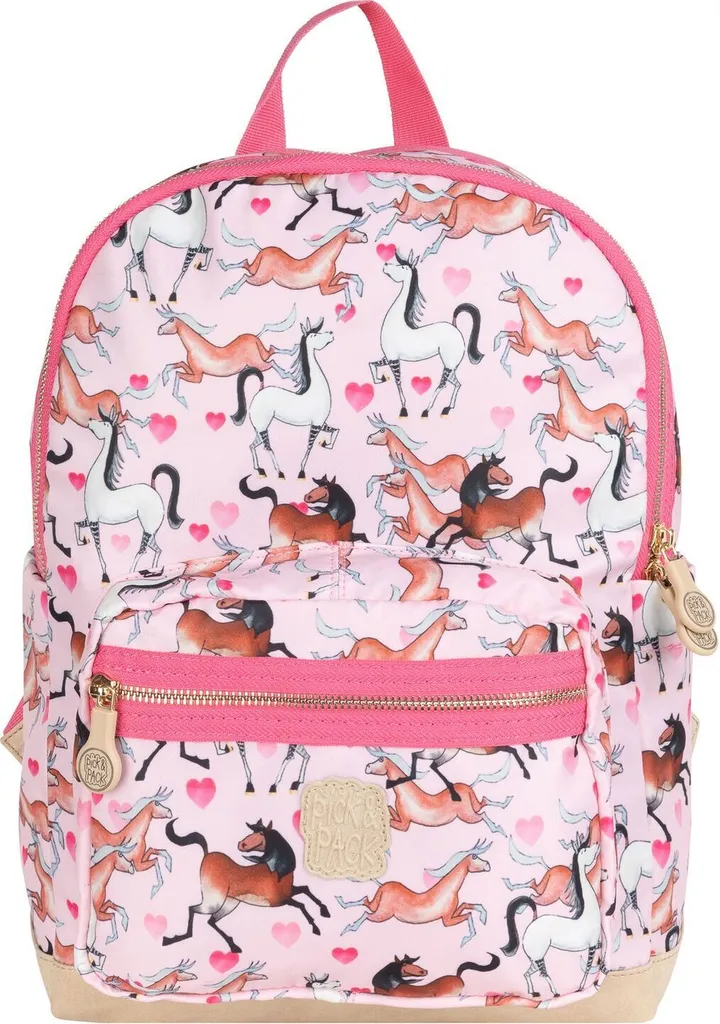 Sac à dos 10L fille pour l'école et sorties Magic Horses Rose