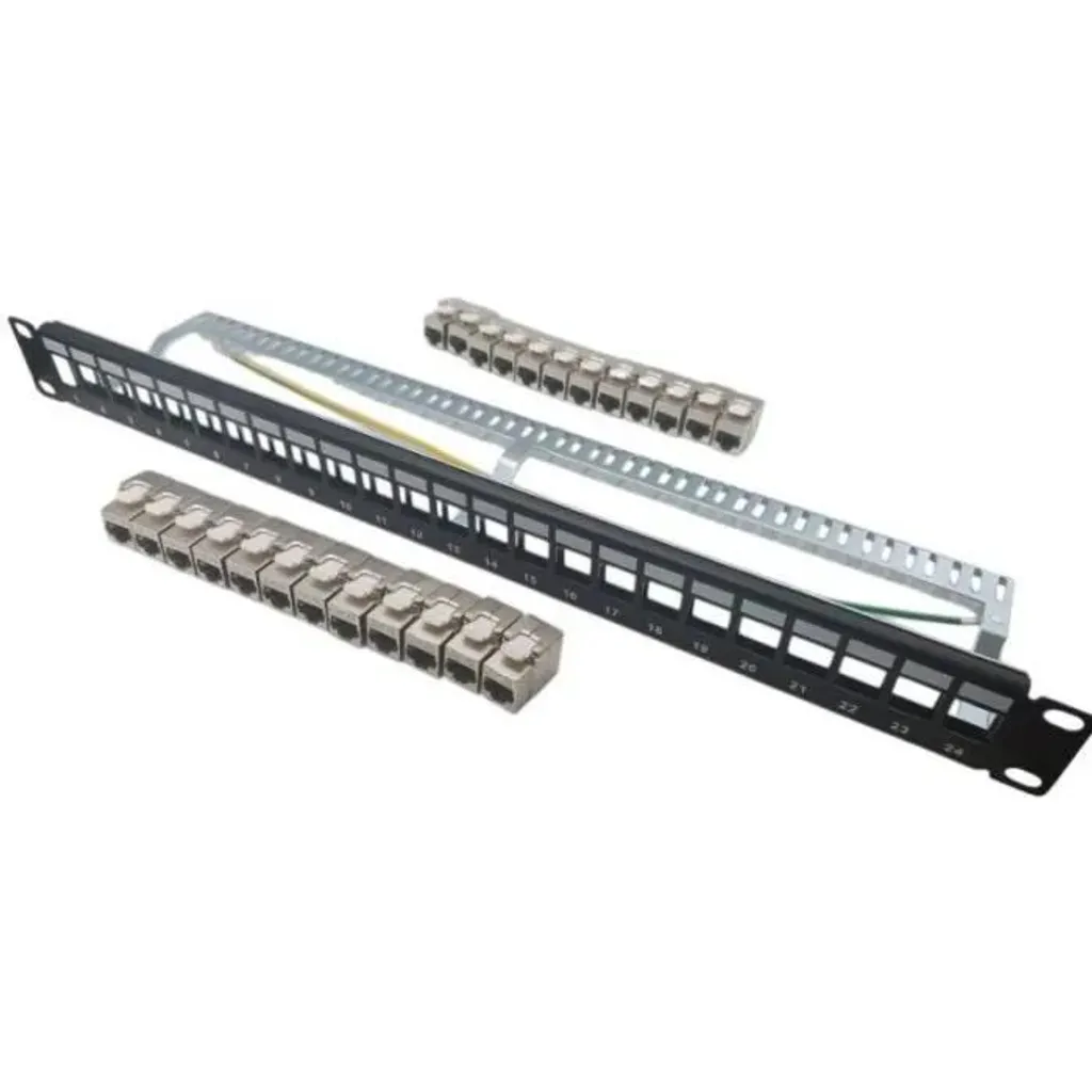 Patch Panel 19" 24 Porte Cat.6a STP - Kit LINEAR KIT5024AS Rack
