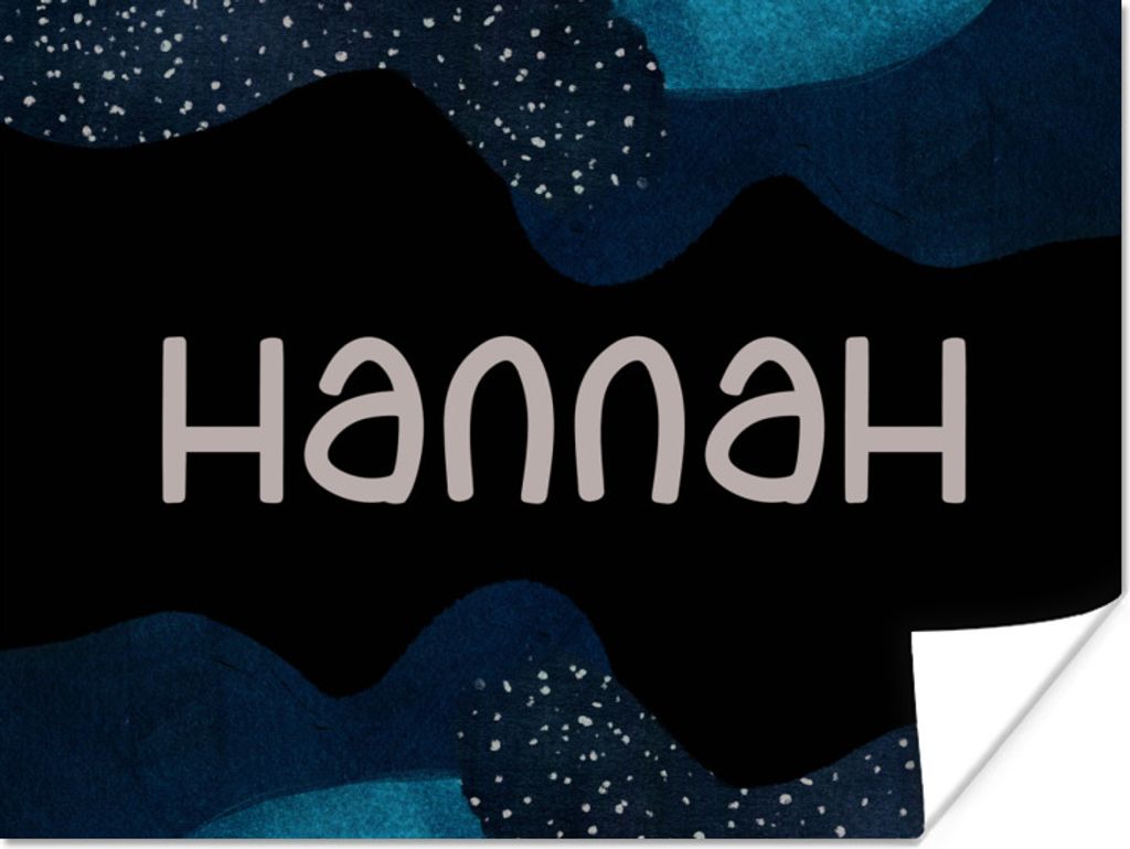 MuchoWow Poster Hannah - Pastell - Mädchen 160x120 cm - Foto Plakat