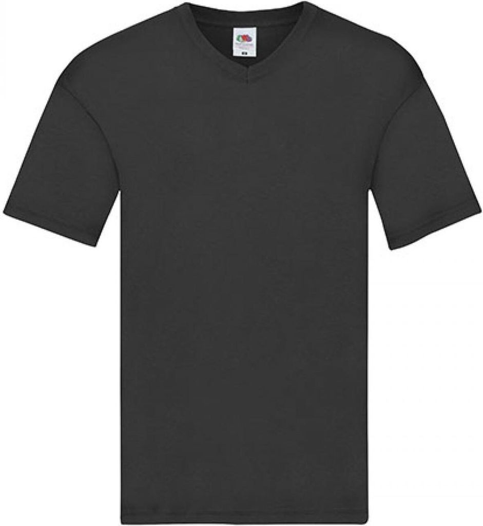 Fruit of the Loom 61-426-0 | Herren Original V-Neck T - Farbe: Black - Größe: L