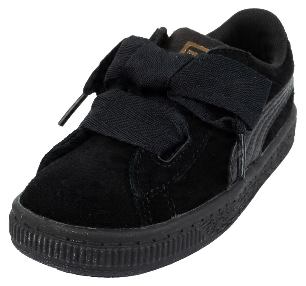 Puma - Kinder Sneaker "SNK", Herz, Leder PP6871 (22 EU) (Schwarz)
