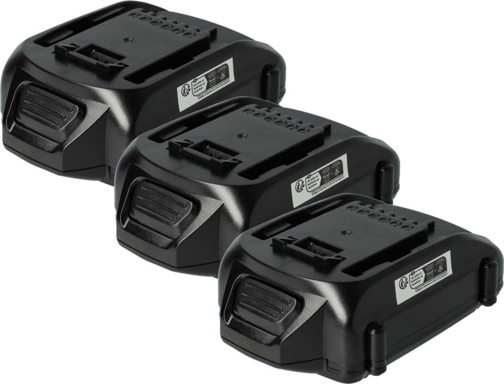 vhbw 3x Akku kompatibel mit Worx Landroid M700 WR142E, M500 WR141E, M WR141E, M WR142E, M WR143E, M WR153E Werkzeug (2000 mAh, Li-Ion, 18 V)