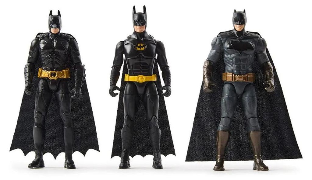 Dc Batman - 85° Anniversario - 10 cm Figure 3-Pack - Batman Immagine del prodotto 