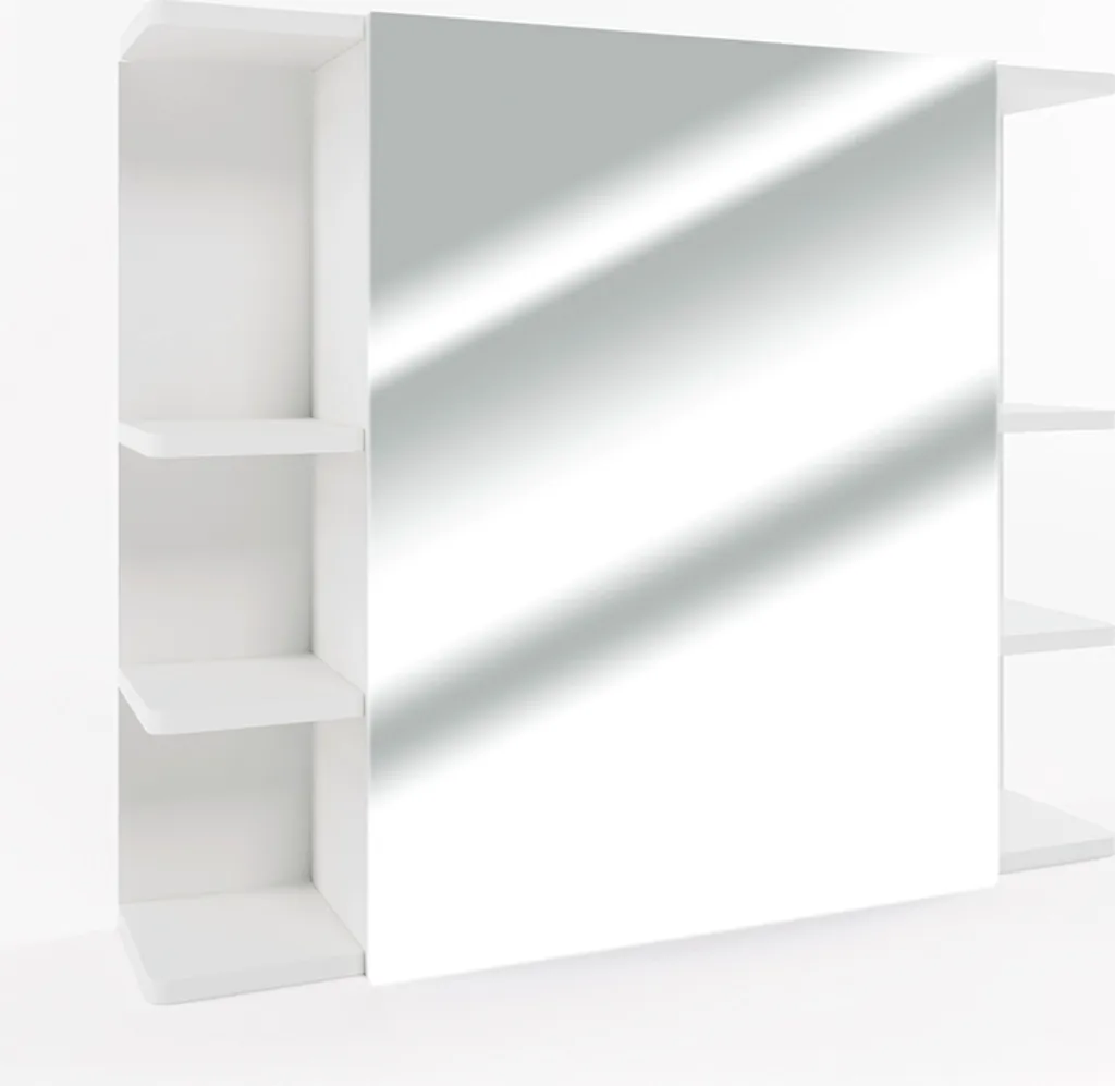 Armoire de toilette Vicco Fynn 79.6cm blanc avec étagères réglables