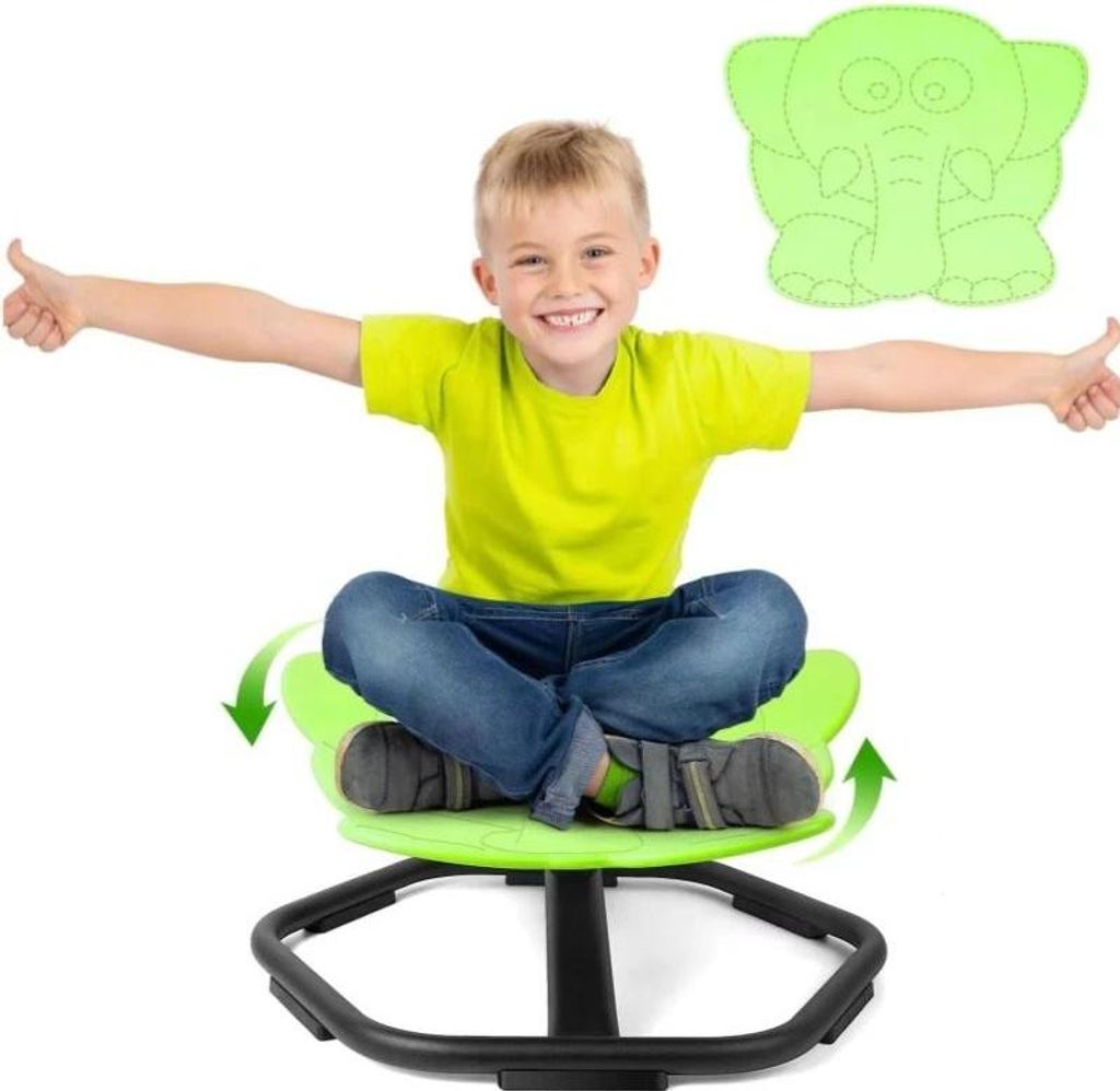 Balance Bike 14+ Jahre - Laufrad ohne Pedale - Metallrahmen - Tierdesign - Unisex - Hellgrün