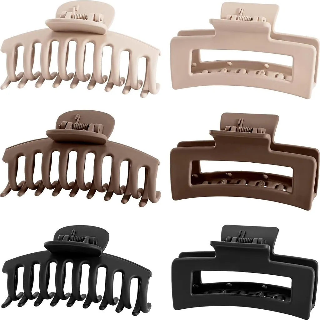 Fermaglio per capelli grande 8cm per capelli spessi Fermagli a mascella antiscivolo E