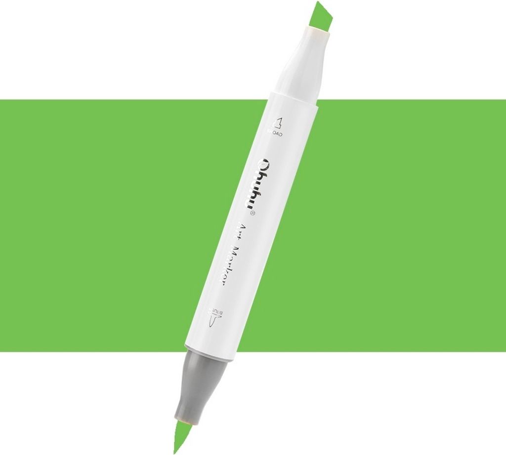 Dwustronny pędzel i dłuto OHUHU, GY2 Grass Green Zdjęcie produktu 