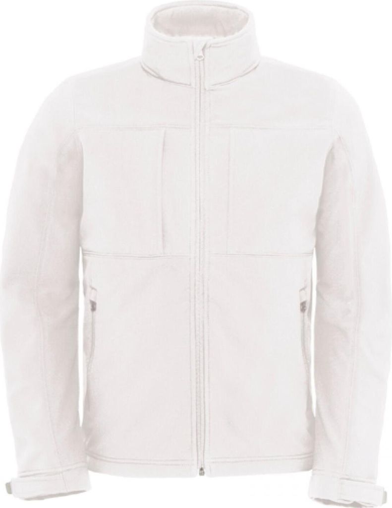 B&C JM950 | Hooded Softshell / Men - Farbe: White - Größe: 3XL