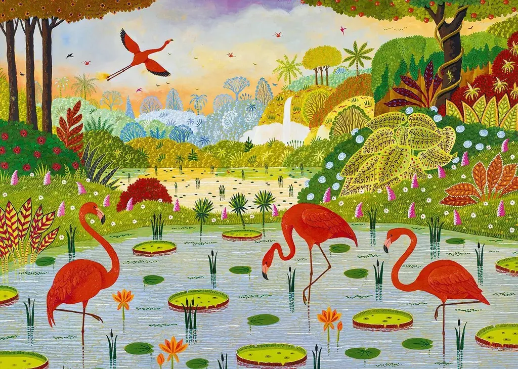 Puzzle 1000 pièces Flamants roses : l'activité anti-stress idéale